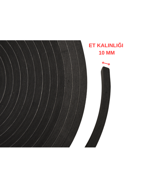 10x100 mm Yapışkanlı Epdm Sünger Şerit  (10 Metre)